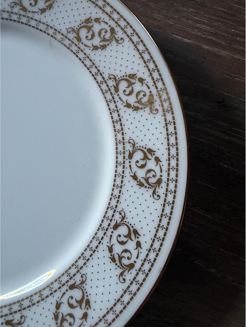 Ellsworth pattern porcelain salad plate made by Oxford, a division of Lenox.